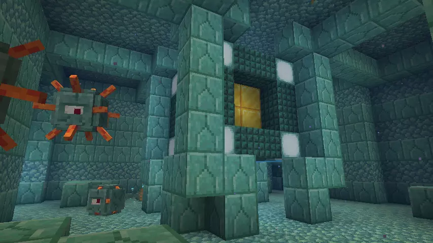 Minecraft Screenshot: Ocean Monument Gold
