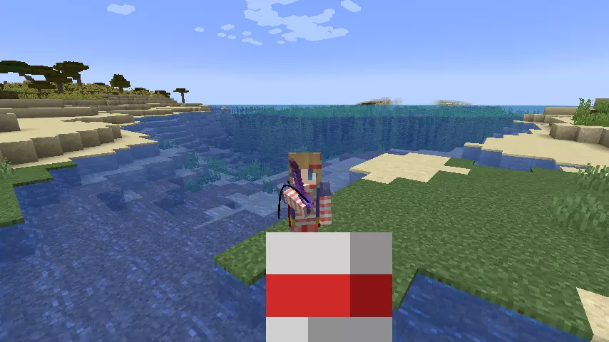 Minecraft Screenshot: Amber and the Sea