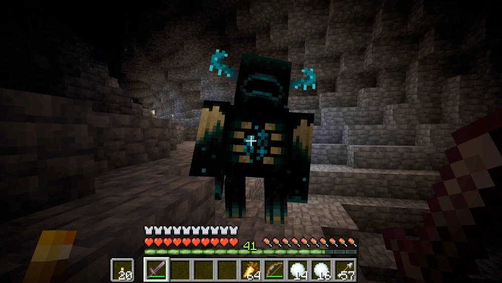 Minecraft Screenshot: Fighting the Warden